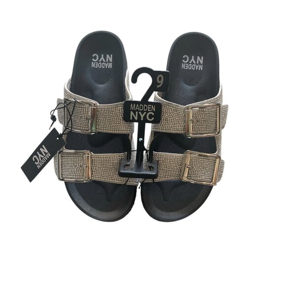 Women's MNYC ELECTRIFY 2 SANDAL, MADDEN NYC, 9, Black, NWT - Picture 7 of 8